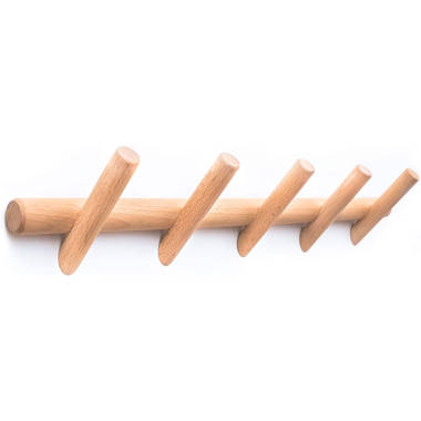 Wooden coat best sale pegs wall mounted